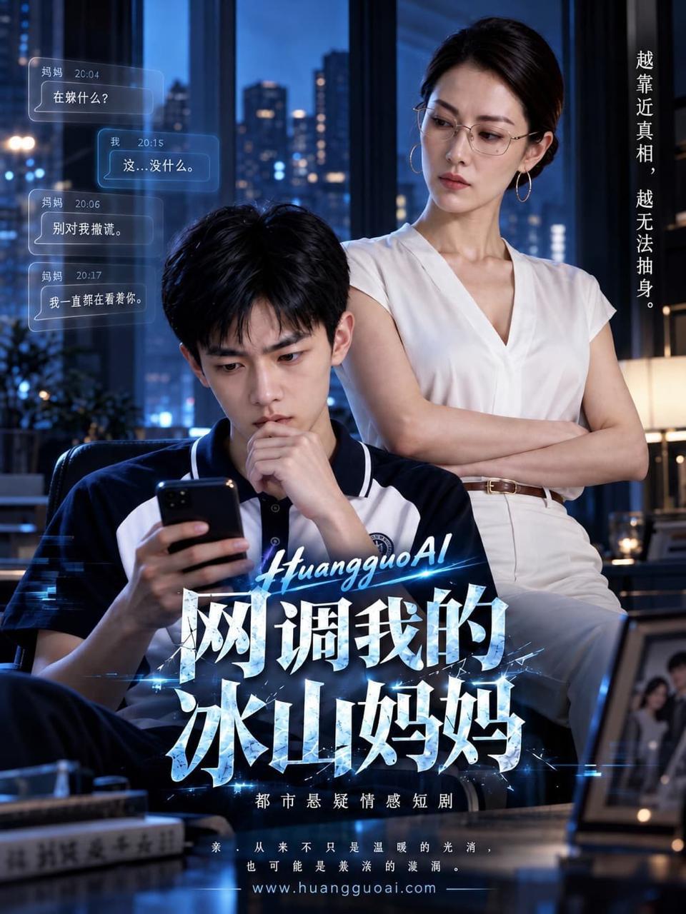《《网调我的冰山妈妈》》封面